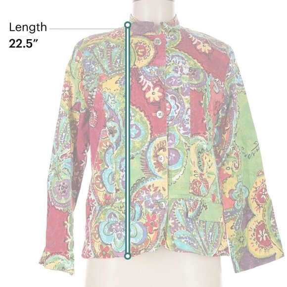 Very Good Condition-Chico's Size M 3/4 sleeve blouse - Picture 5 of 5